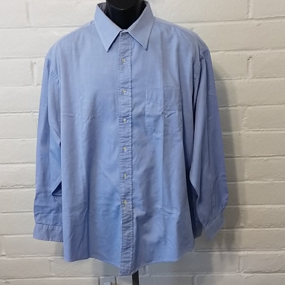 Brooks Brothers dress shirt blue 17 and 1/2 neck